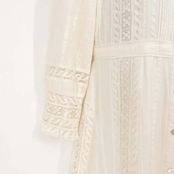 LoveShackFancy Desert Victorian lace Maxi Dress size 0 - Picture 11 of 15